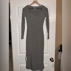 OGL Charcoal Long Sleeve Dress